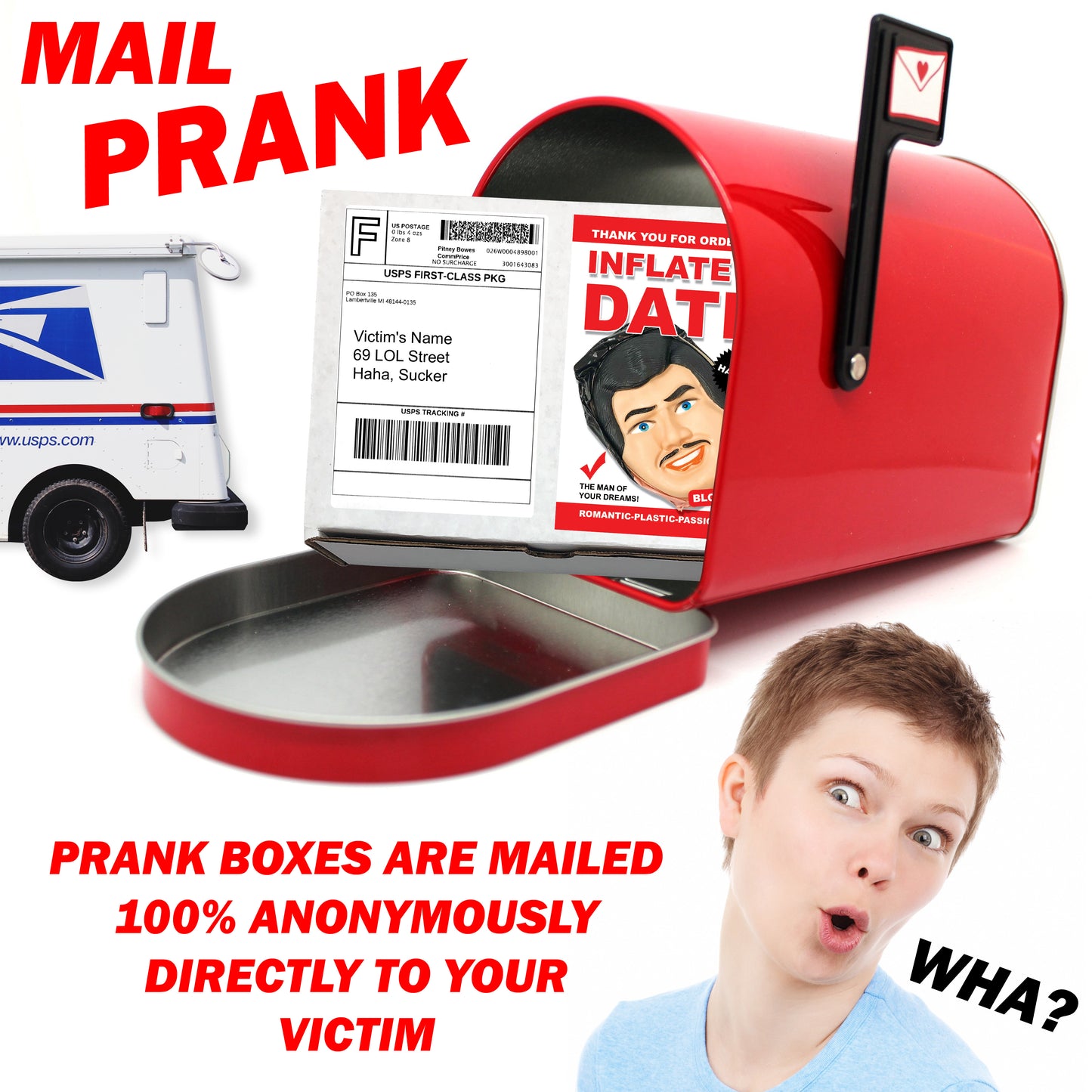 Inflate a Date Prank Mail