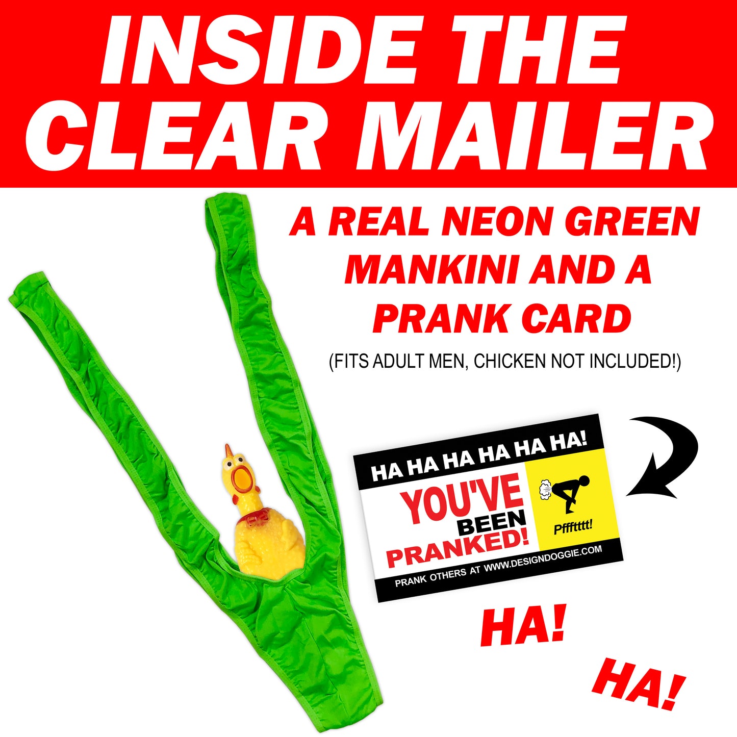 Sausage Sock embarrassing clear prank envelope gets mailed directly to your victims 100% anonymously!