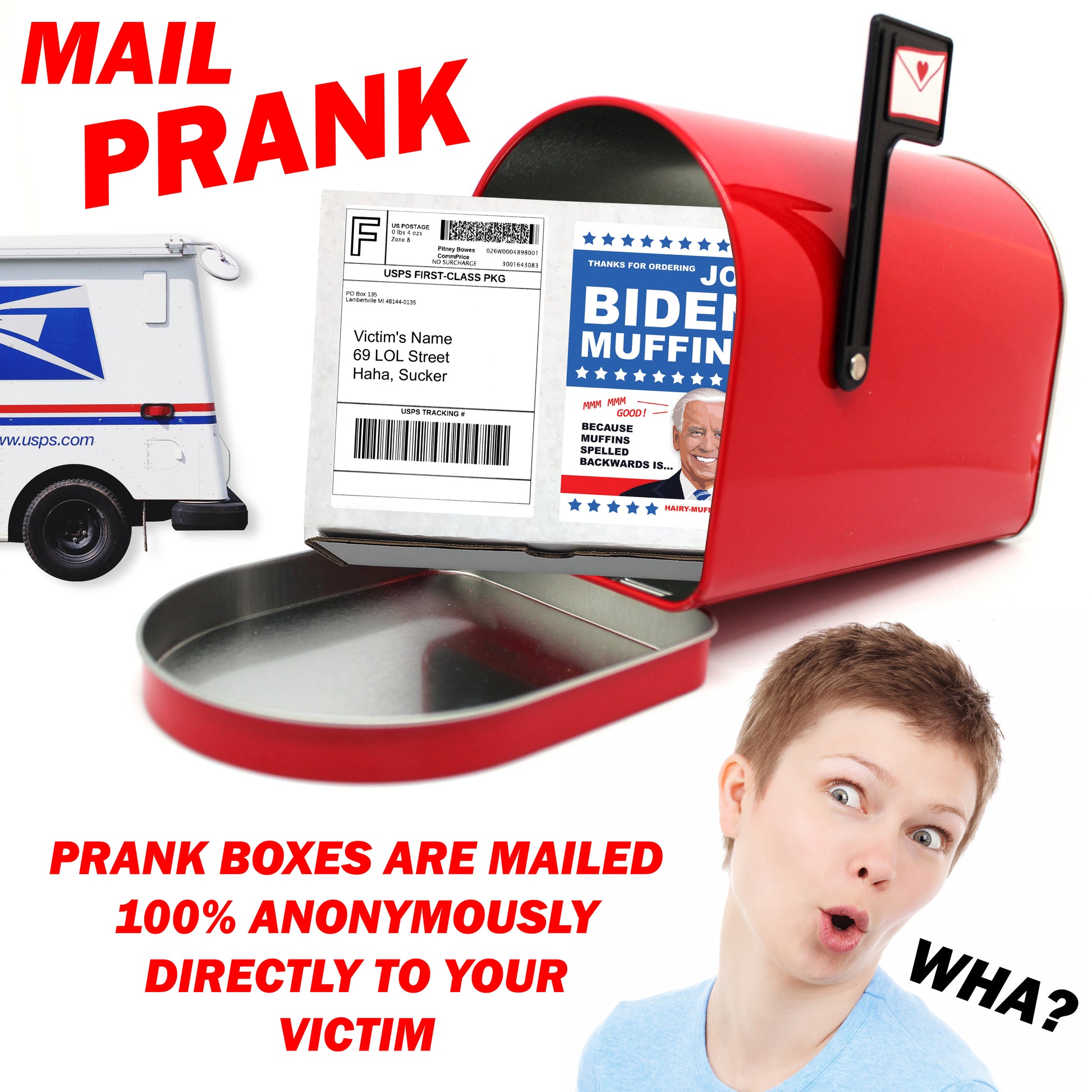 Joe Biden Prank Box Mailed Anonymously