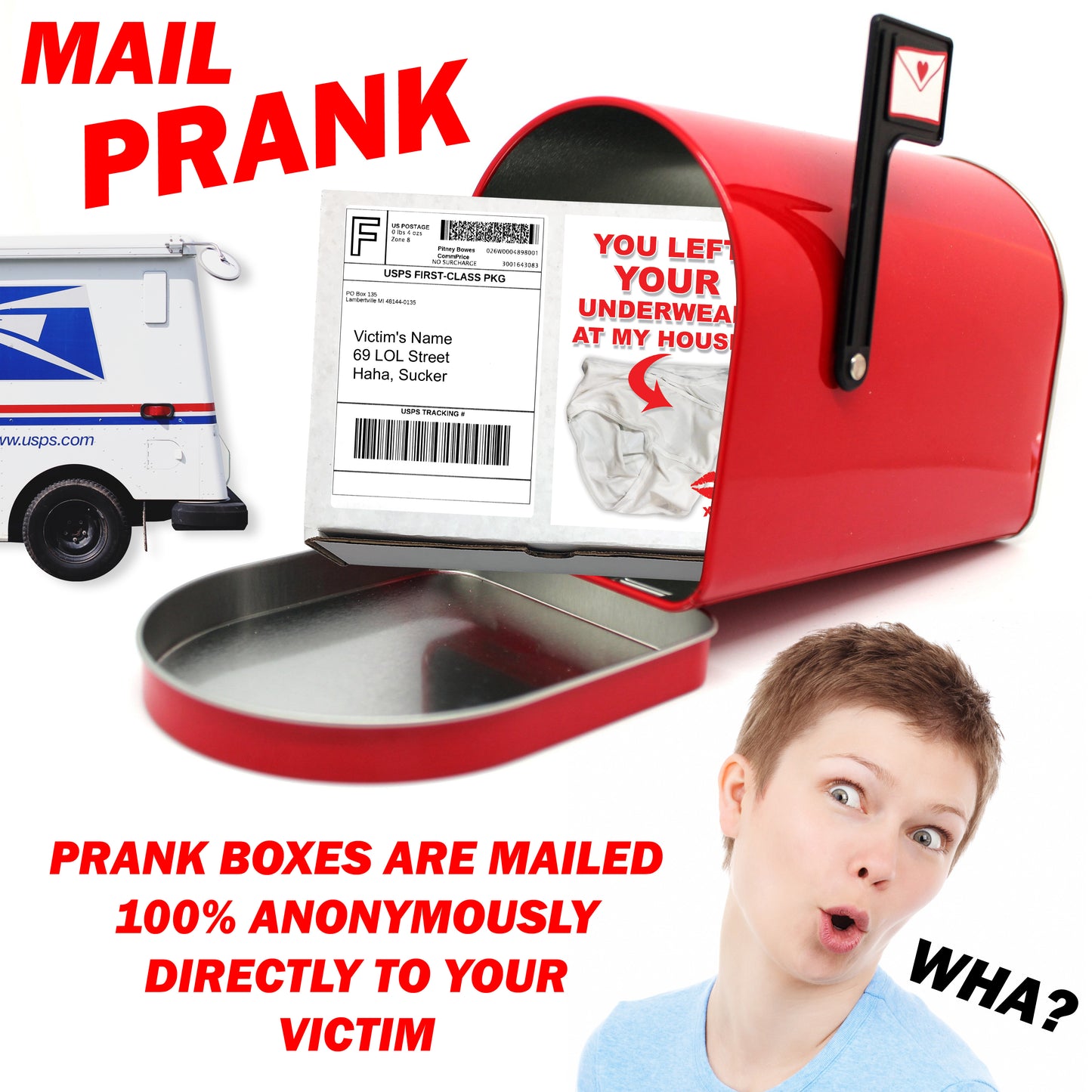 You Left Your Underwear at my House Prank Mail