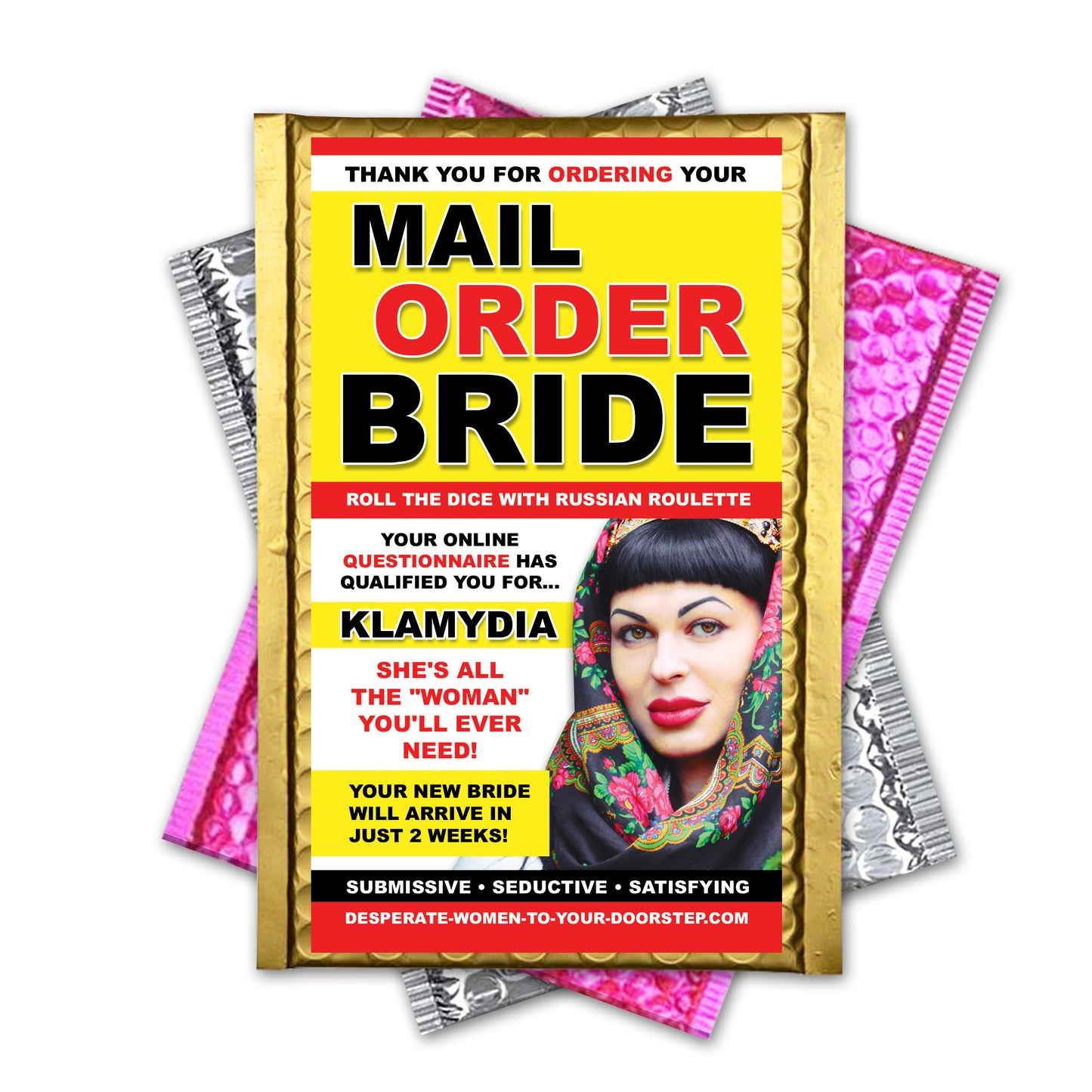 Mail Order Bride embarrassing prank envelope