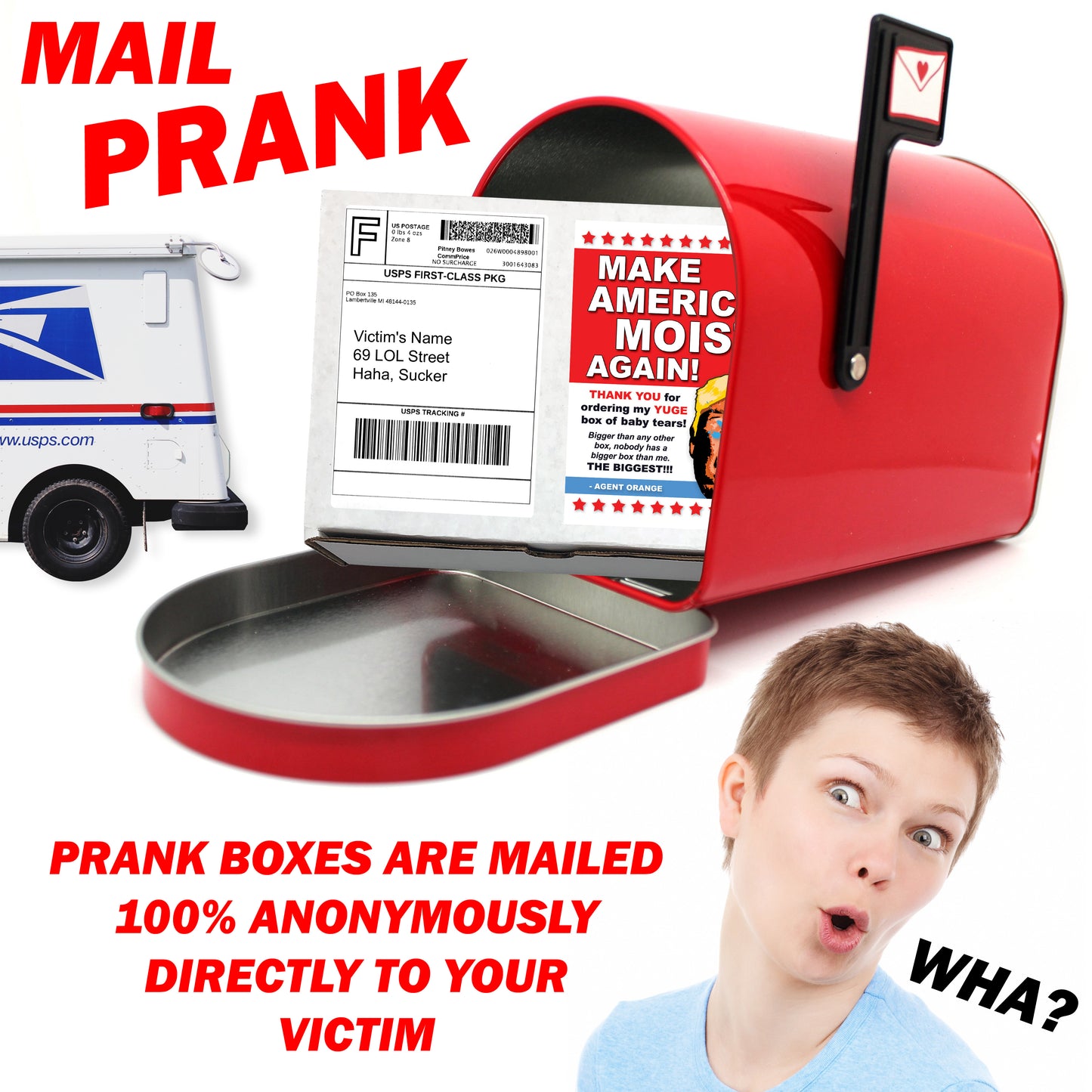 Make America Moist Again Prank Mail