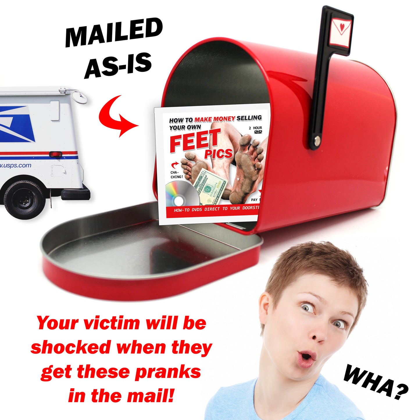 How To Make Money Selling Your Own Feet Pics Fake DVD mail prank gets sent directly to your victims 100% anonymously!