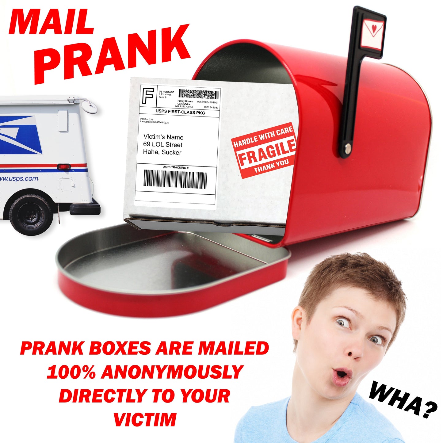 You Said You Wanted Nothing Surprise embarrassing prank box gets mailed directly to your victims 100% anonymously!