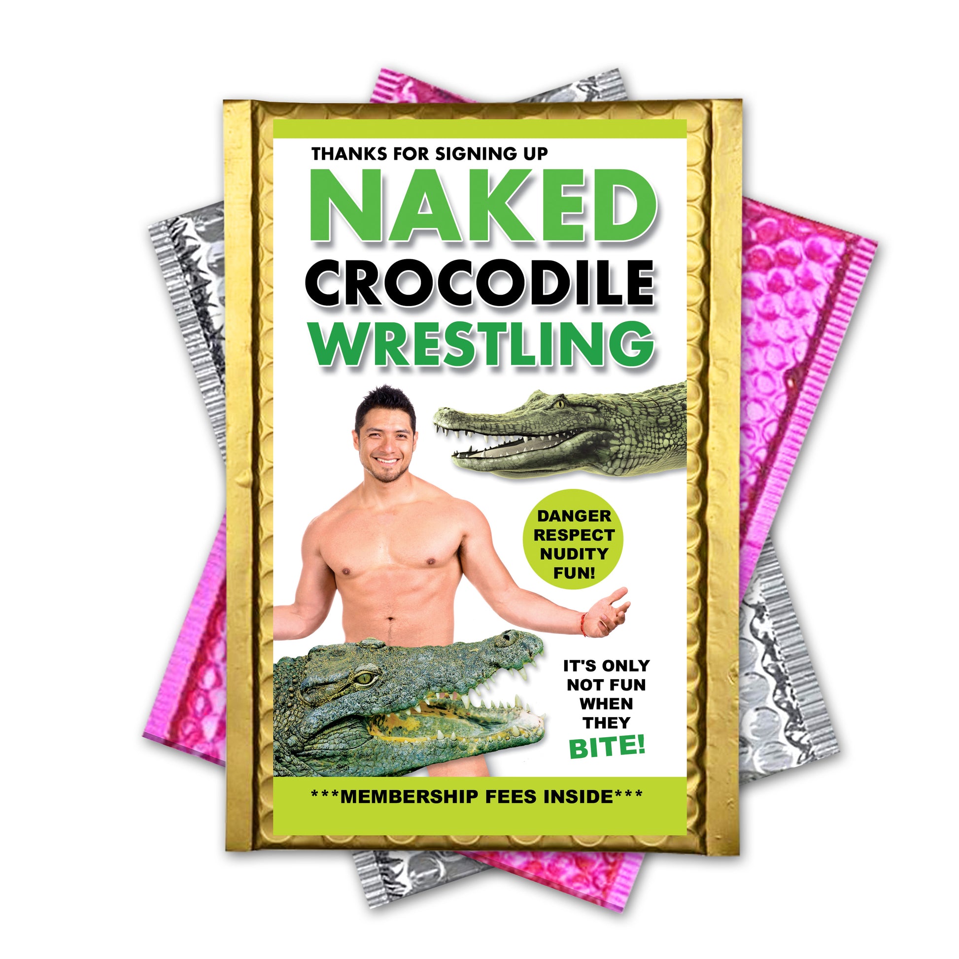 Naked Crocodile Wrestling Prank Mail