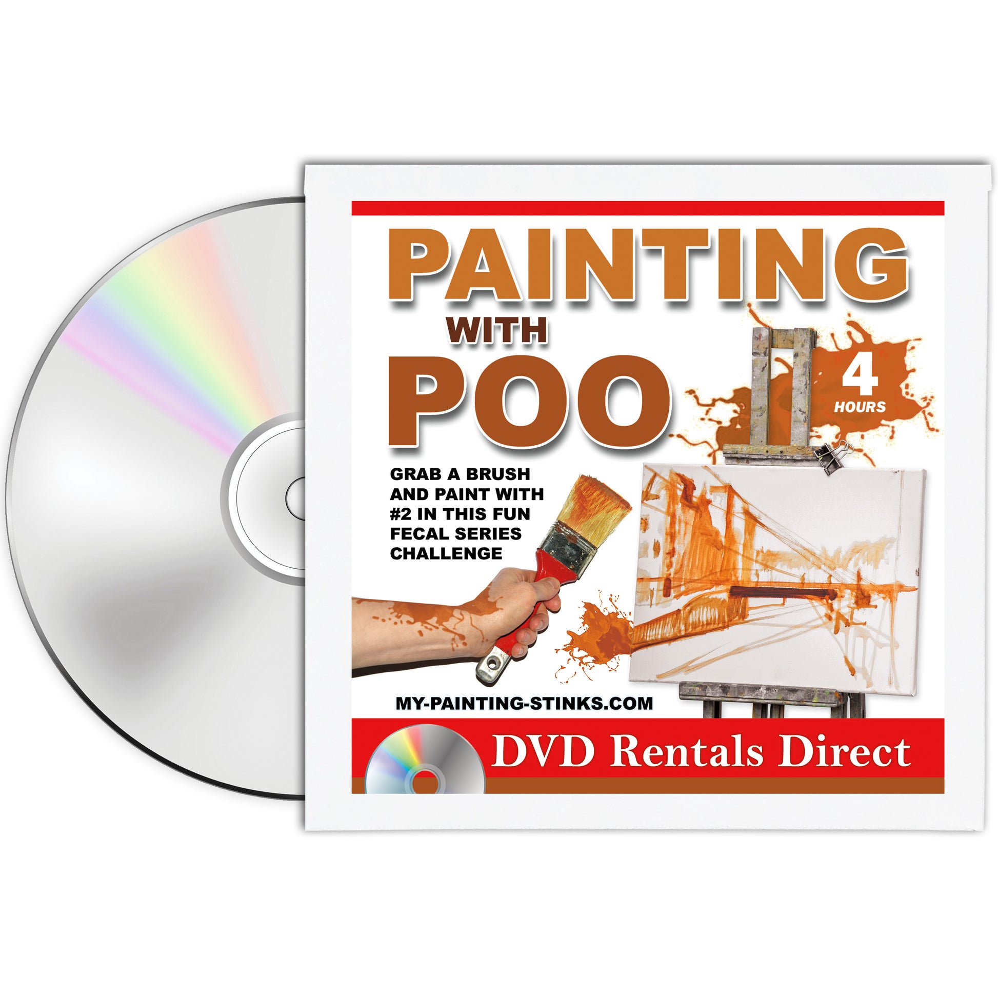Painting with Poo Fake DVD mail prank
