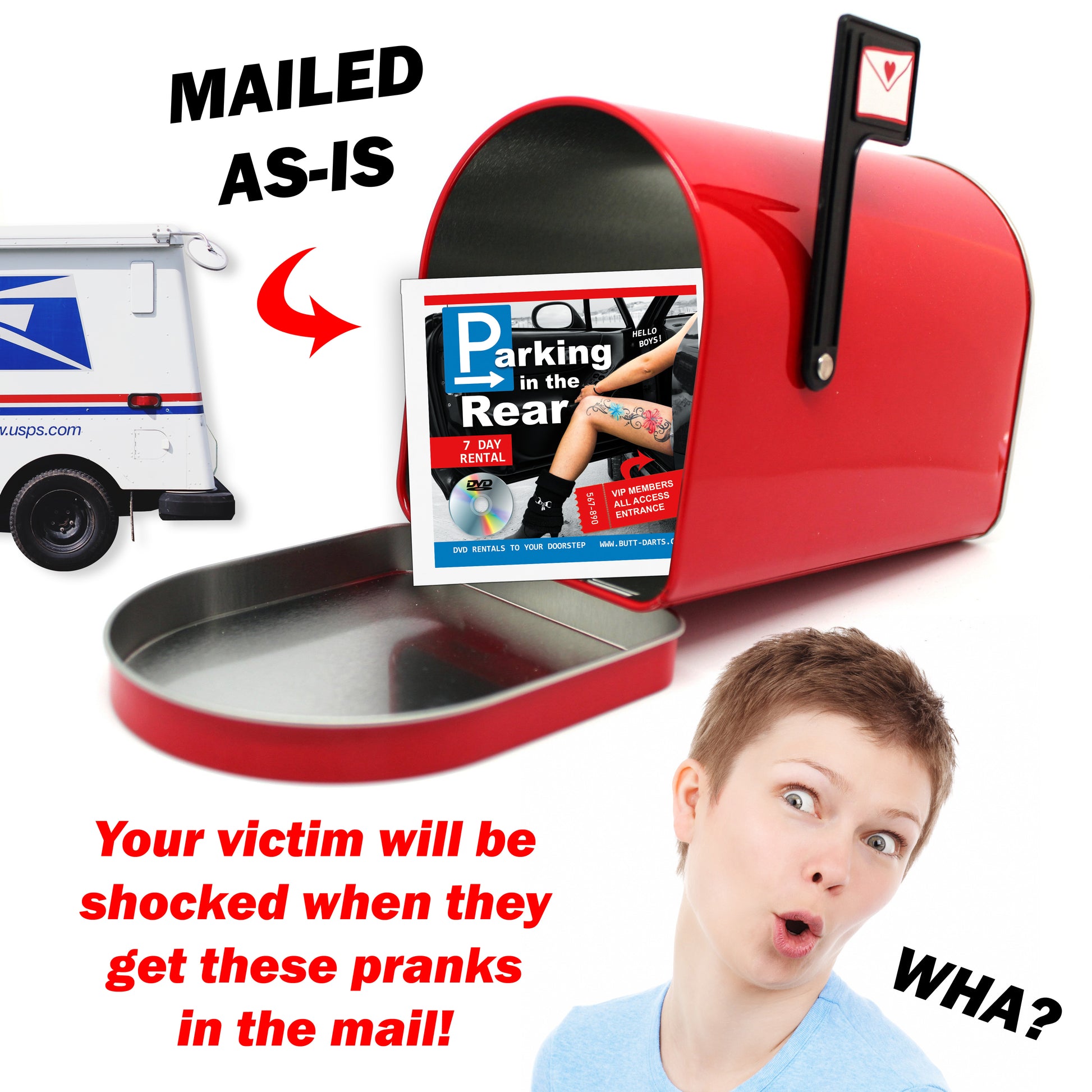 Parking in the Rear Prank Mail