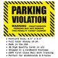 20 Prank Fake Parking Violation Cards