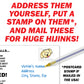 6 Prank Postcards Variety Pack sent to YOU so you can Play a Gag on your Friends and Family yourself!