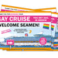 Gay Cruise Prank Postcards 4 Pack