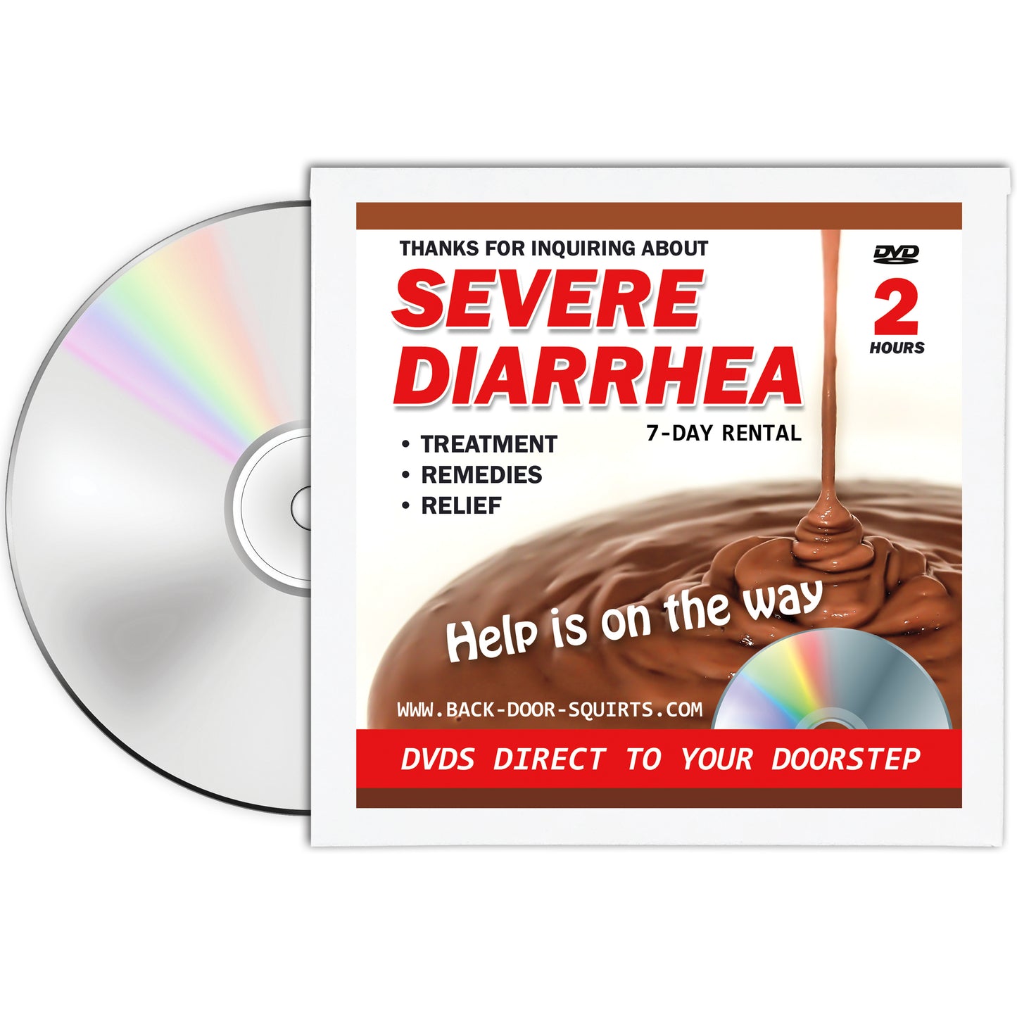 Severe Diarrhea Prank Mail DVD GIft