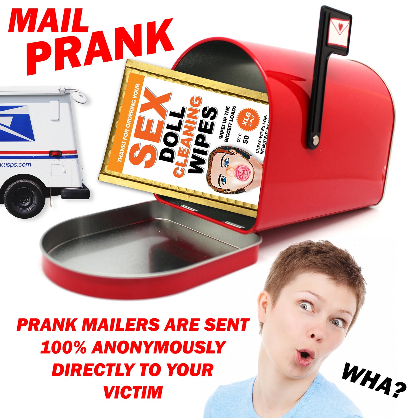 Cleaning Wipes Prank Mail Gag