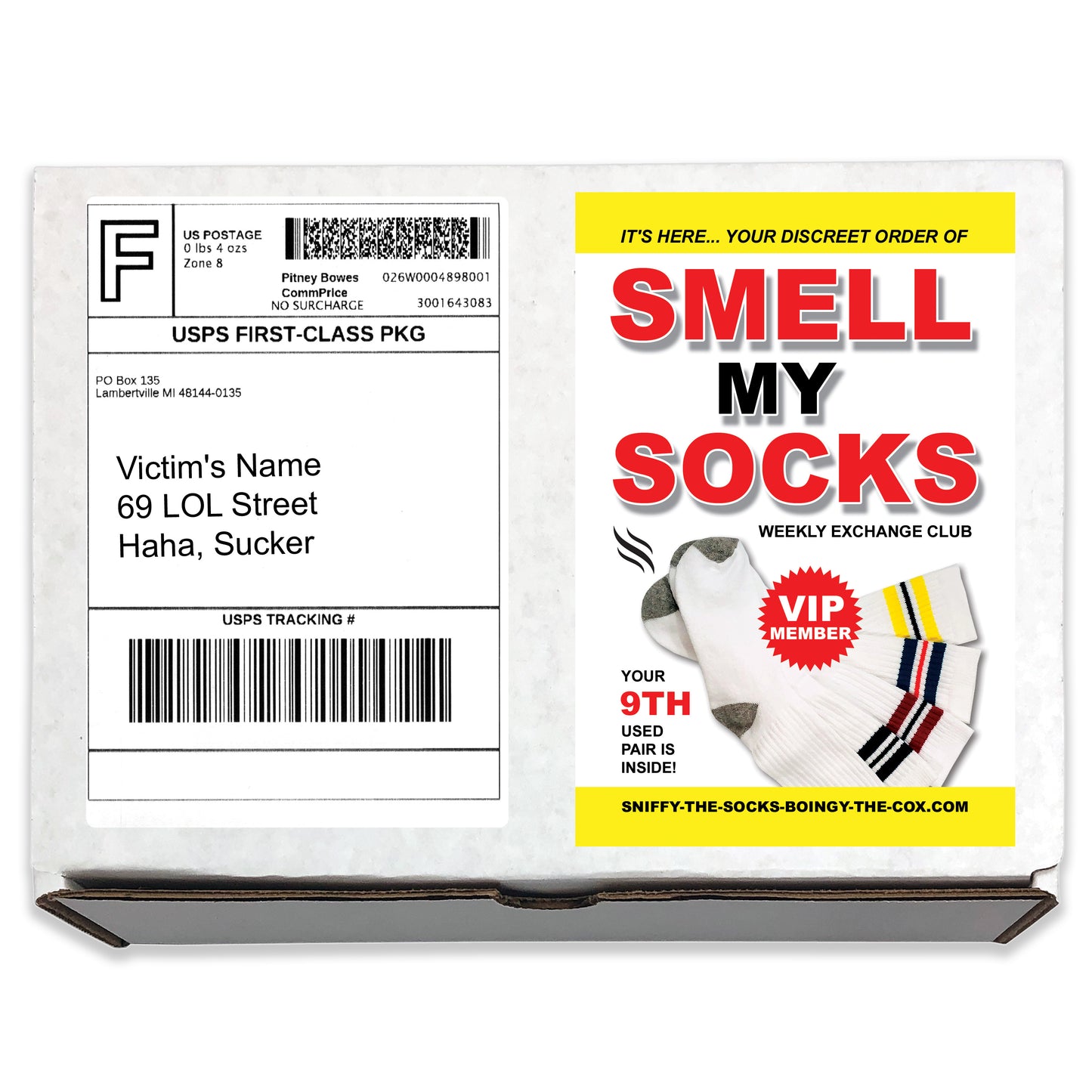 Smell My Socks Prank Mail