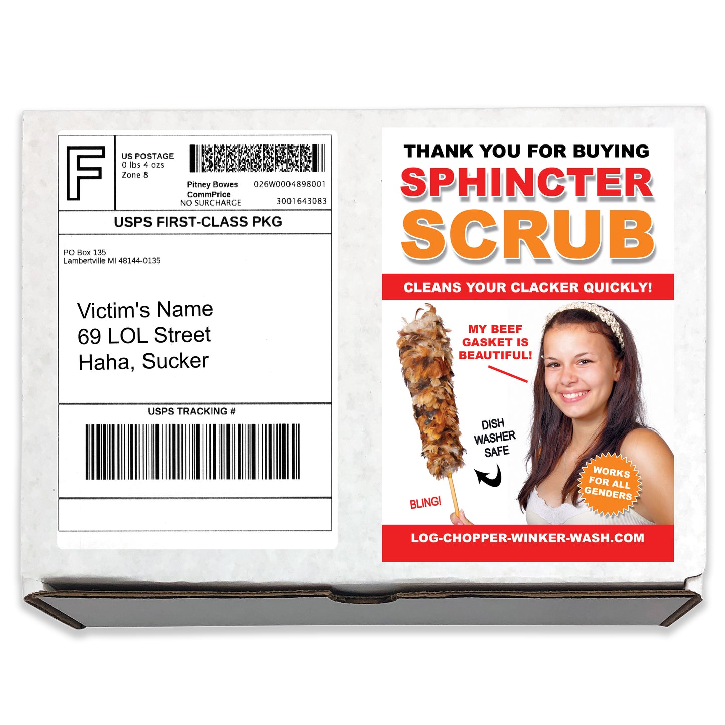 Sphincter Scrub Embarrassing Prank to Mail