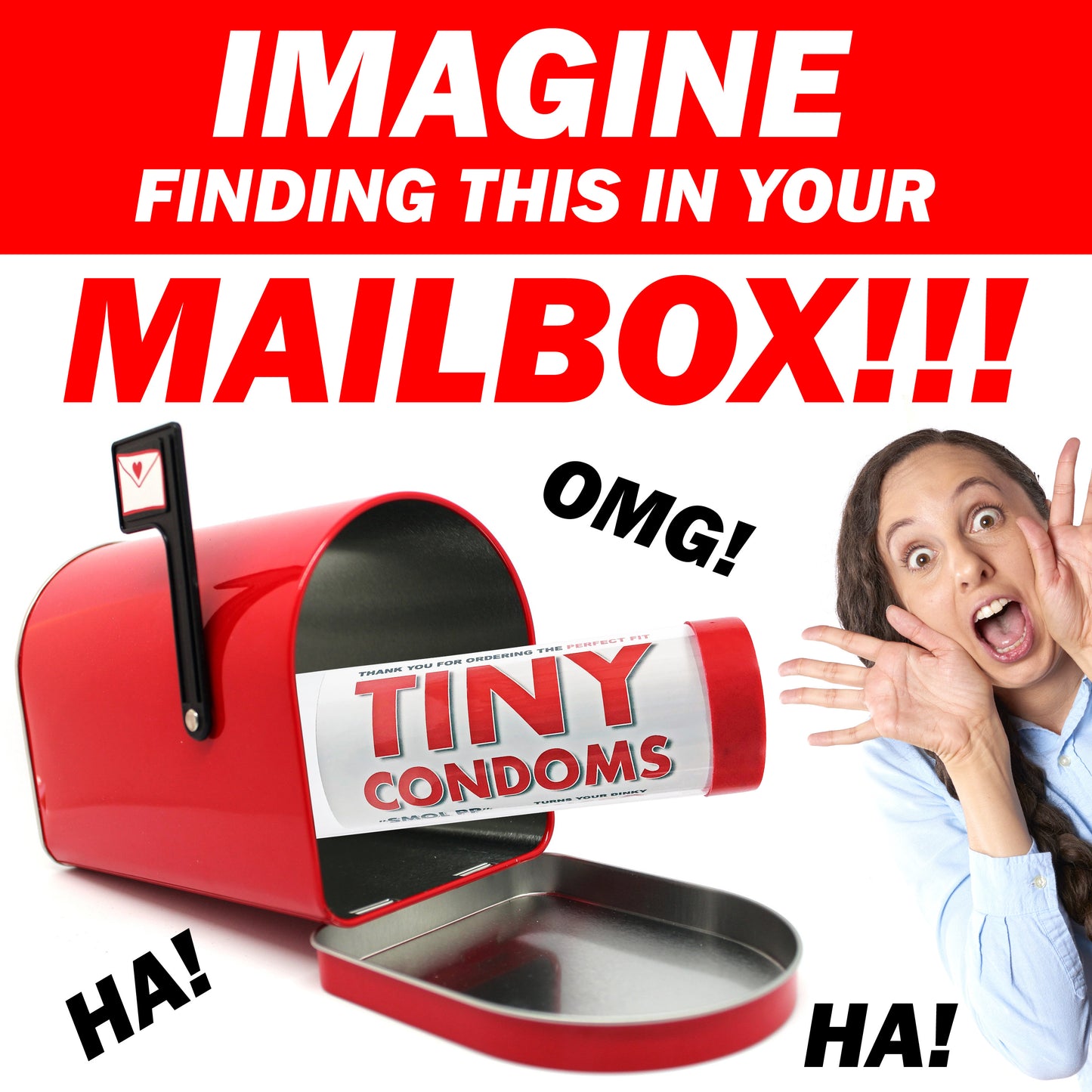 Tiny Condoms embarrassing clear prank tube gets mailed directly to your victims 100% anonymously!