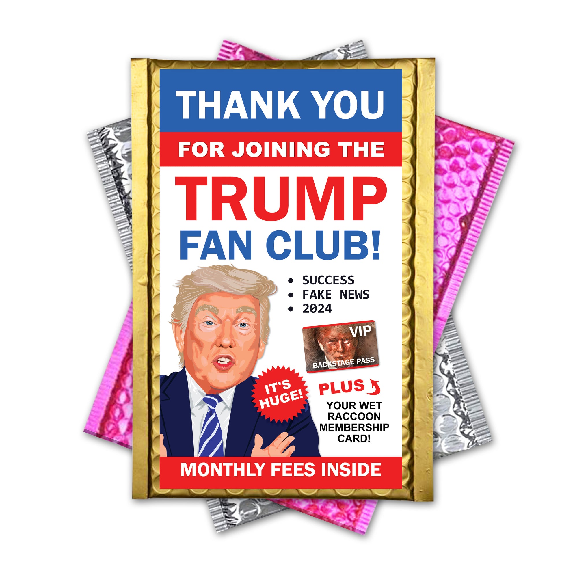 Trump Fan Club embarrassing prank envelope
