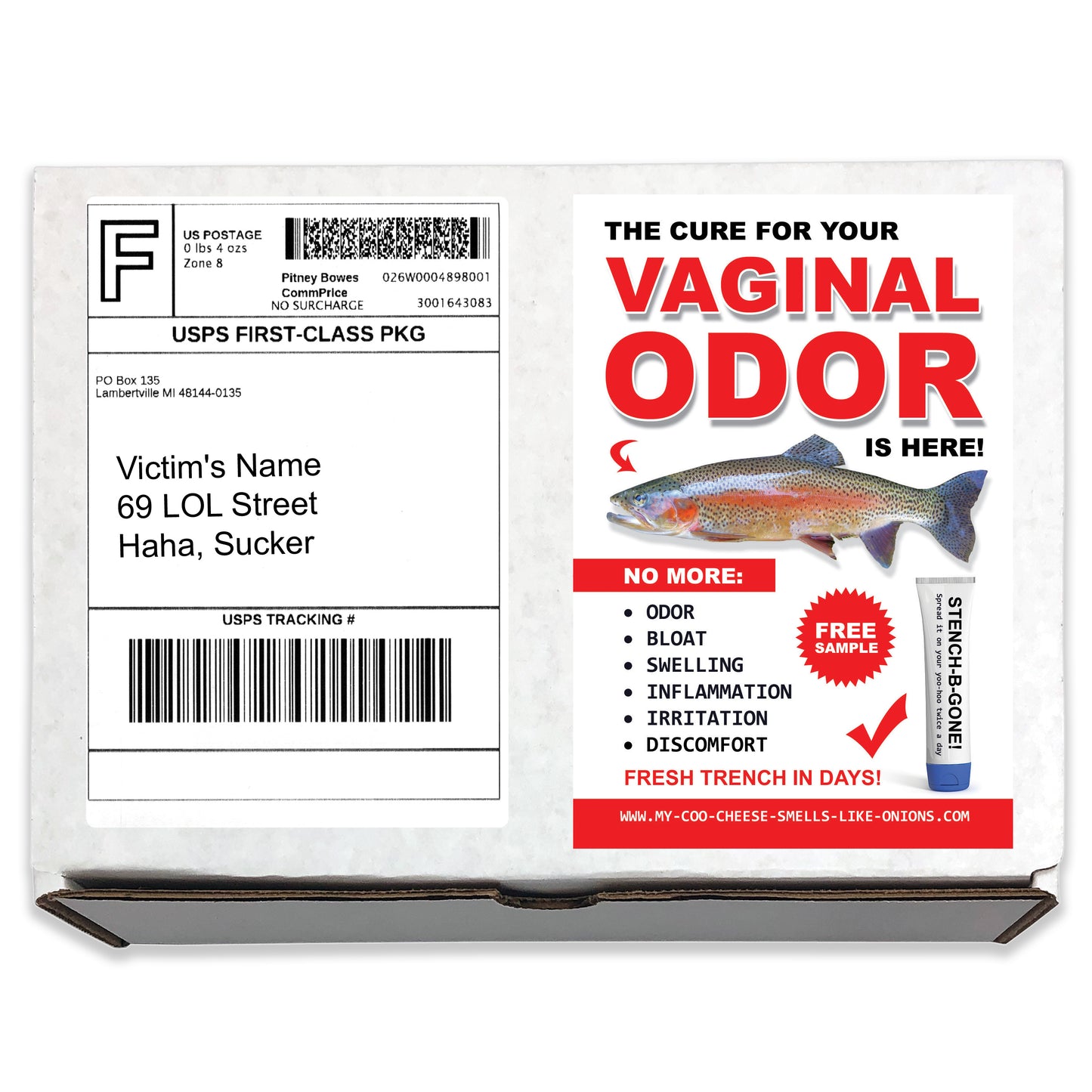 Vaginal Odor Prank Mail