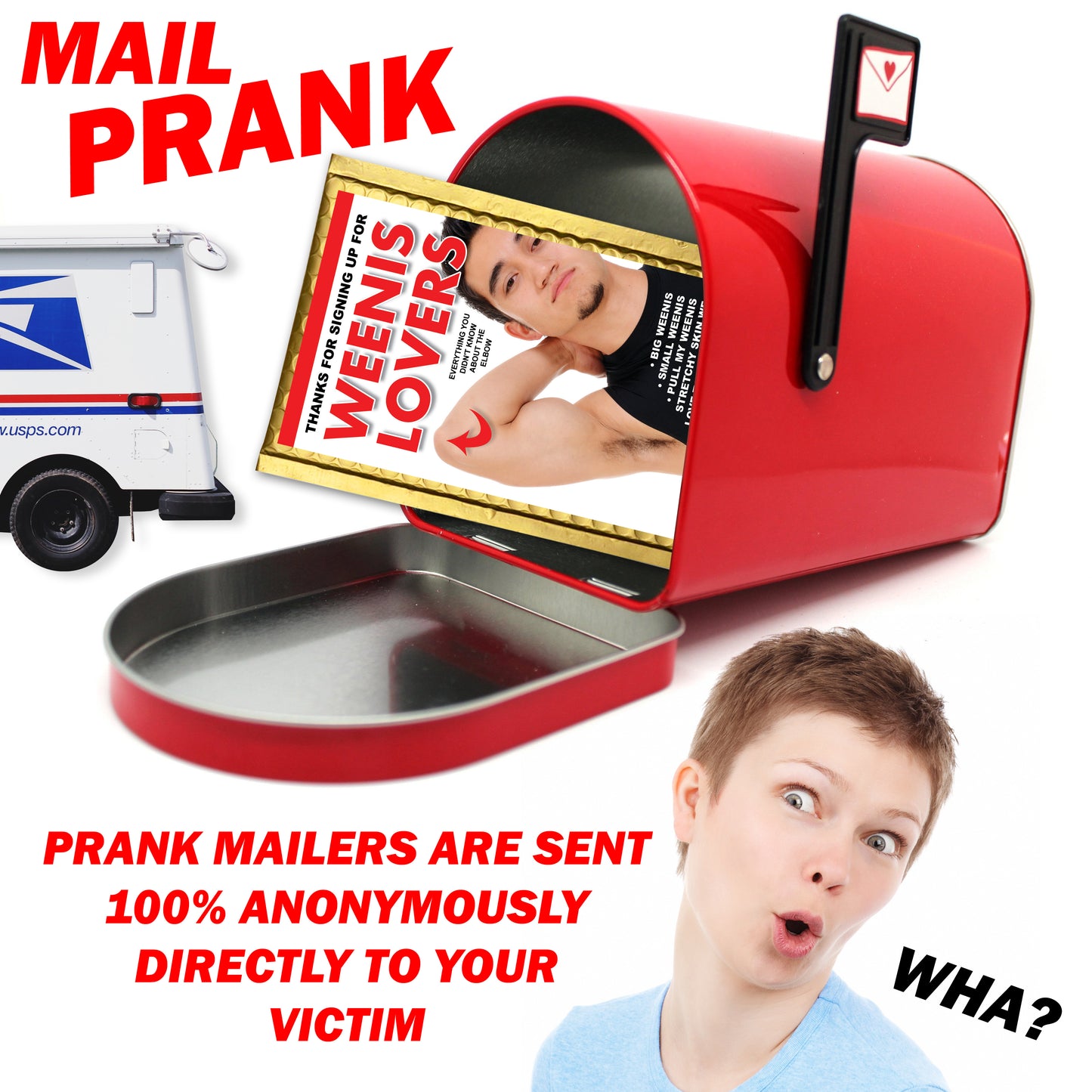 Weenis Lovers Prank Mail Gag