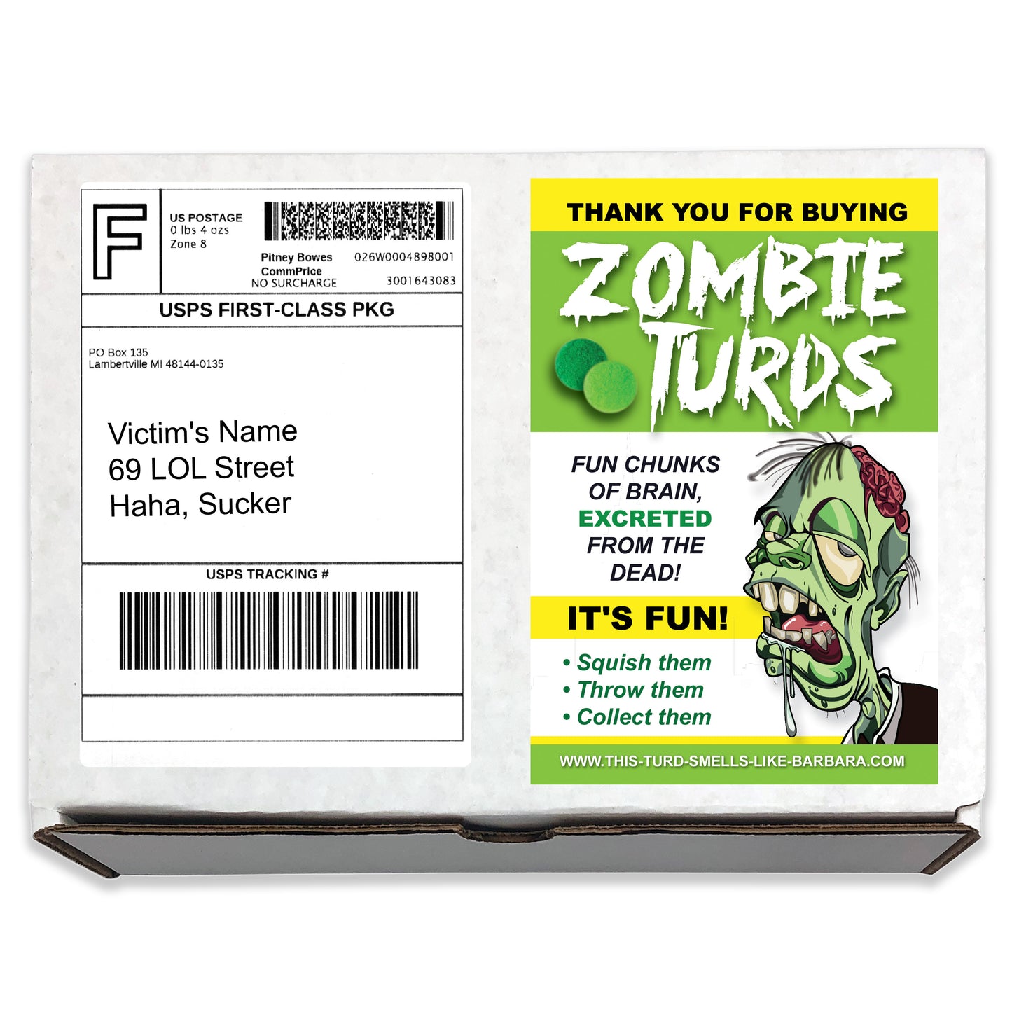 Zombie Turds Halloween Prank