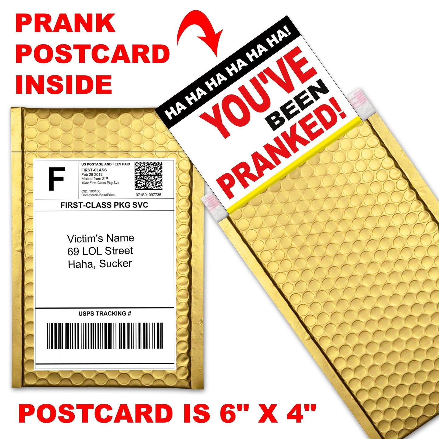Your Prostate Exam is Coming embarrassing prank envelope gets mailed directly to your victims 100% anonymously!