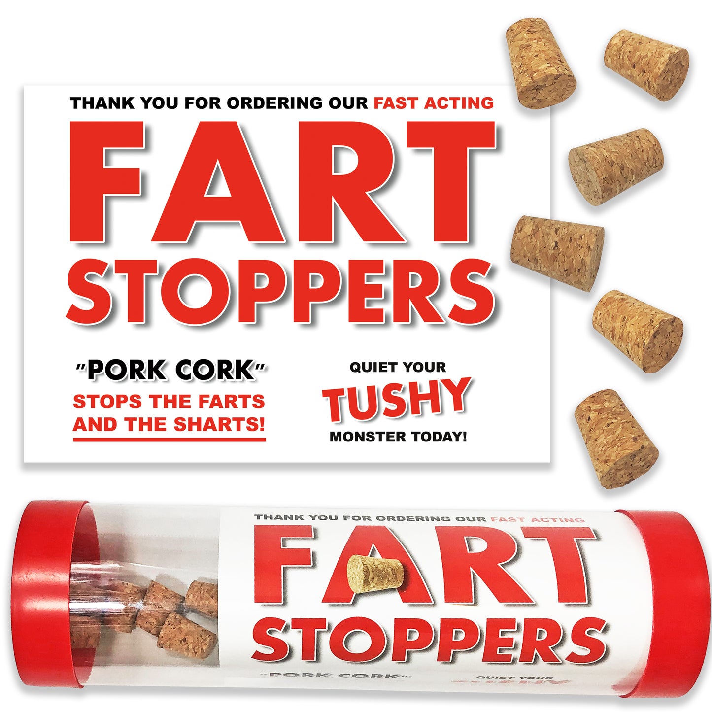 Fart Stoppers embarrassing clear prank tube