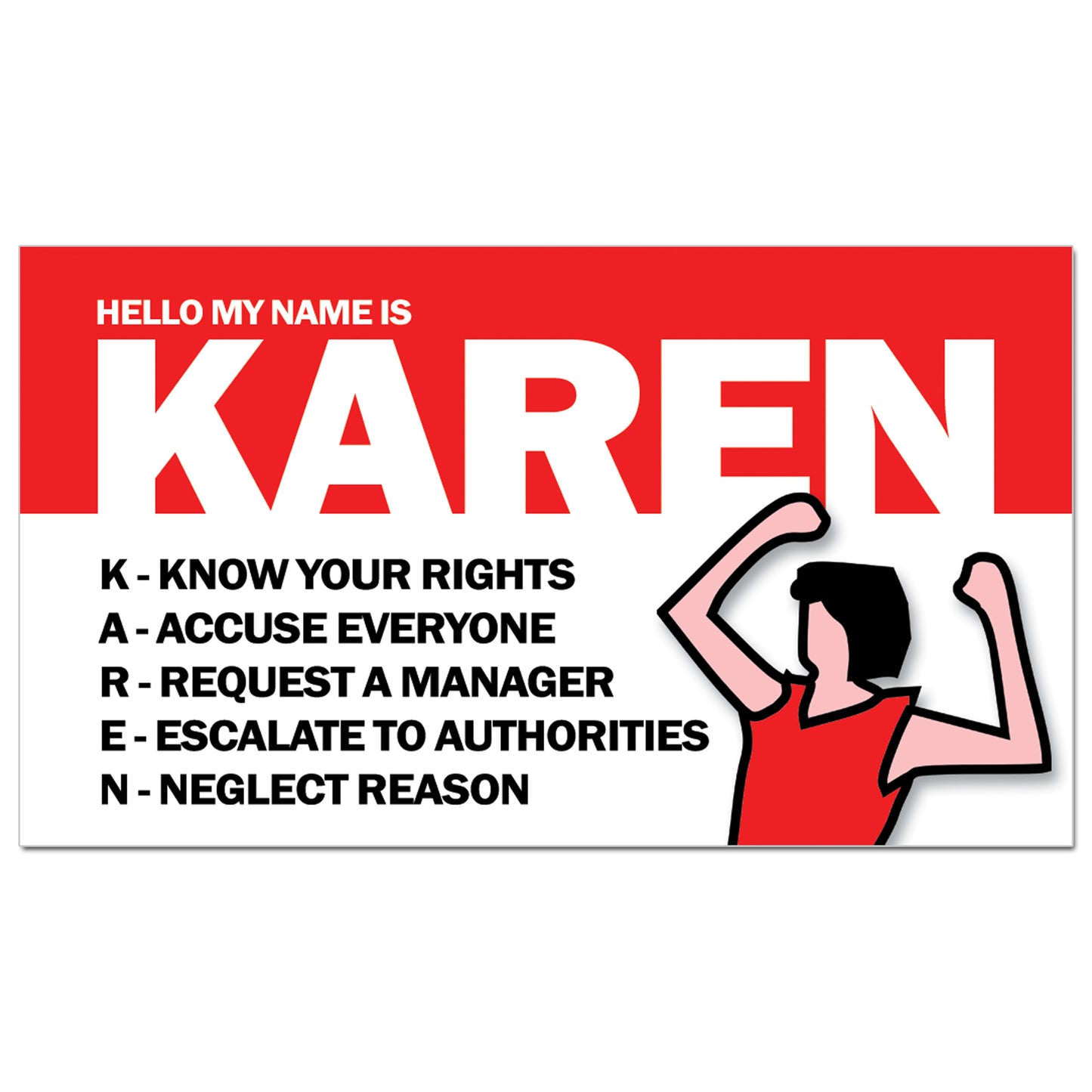 Hello My Name is Karen Cards