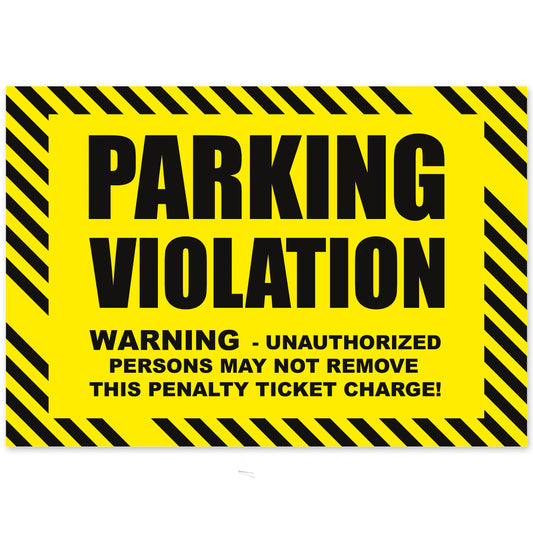 Parking Violations Prank Cards