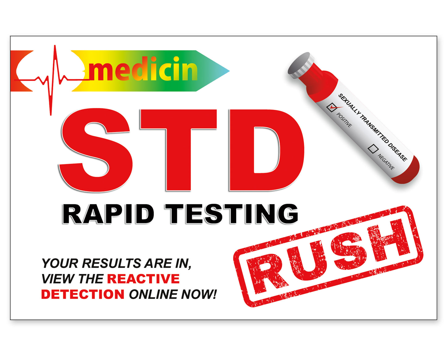 STD Prank Postcard