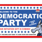 Democratic Prank Postcard